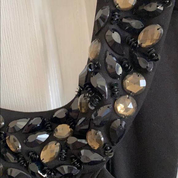 NEW Alex Evenings black beaded formal gown dress - Picture 4 of 10